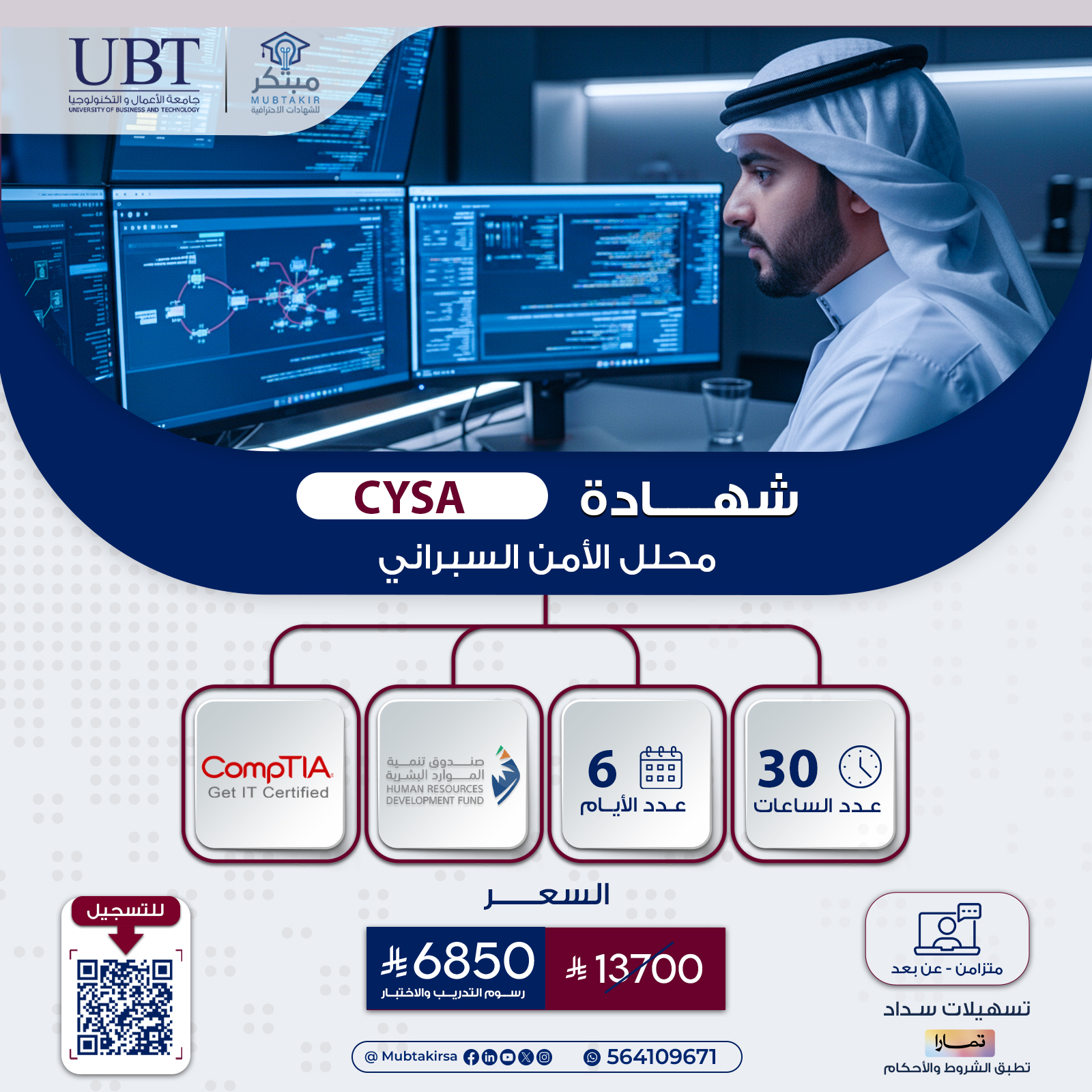 شهادة محلل الأمن السبراني  CYSA